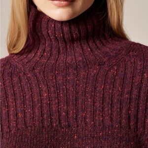 Vintage Liz Claiborne Burgundy Turtleneck Sweater - M